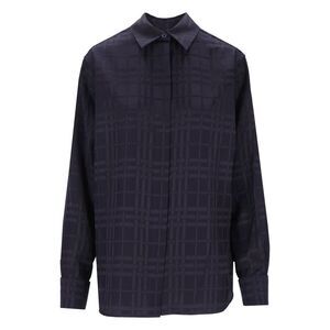 Burberry Women Check Silk Shirt
